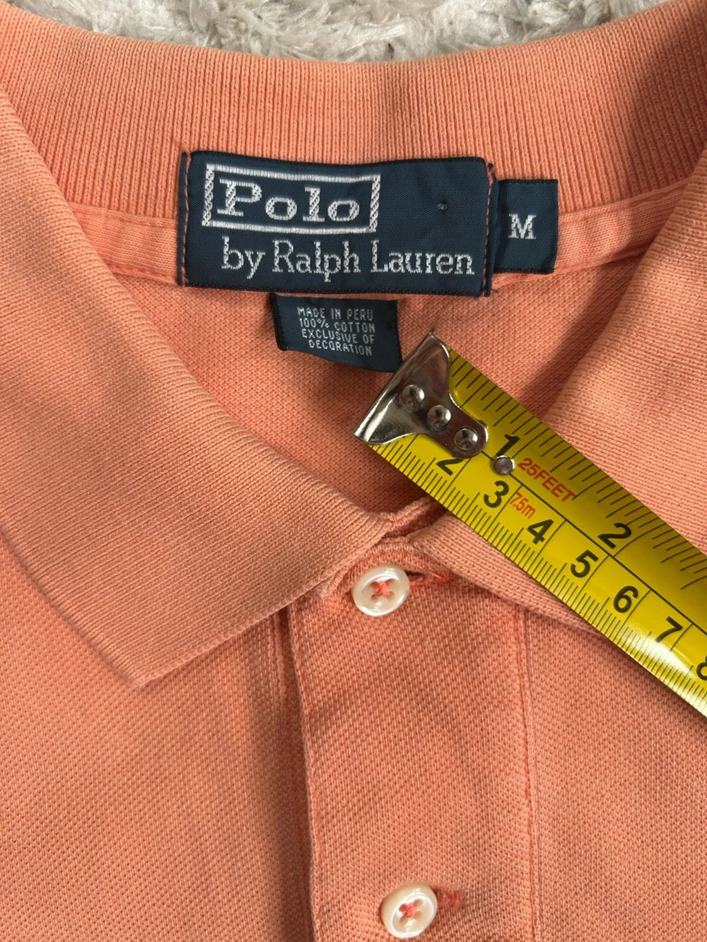 Ralph Lauren Men’s Orange Polo Shirt with Embroidered Pony